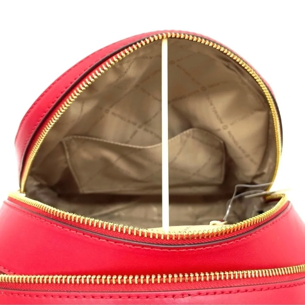 Michael Kors Medium Jaycee Backpack Red/Gold